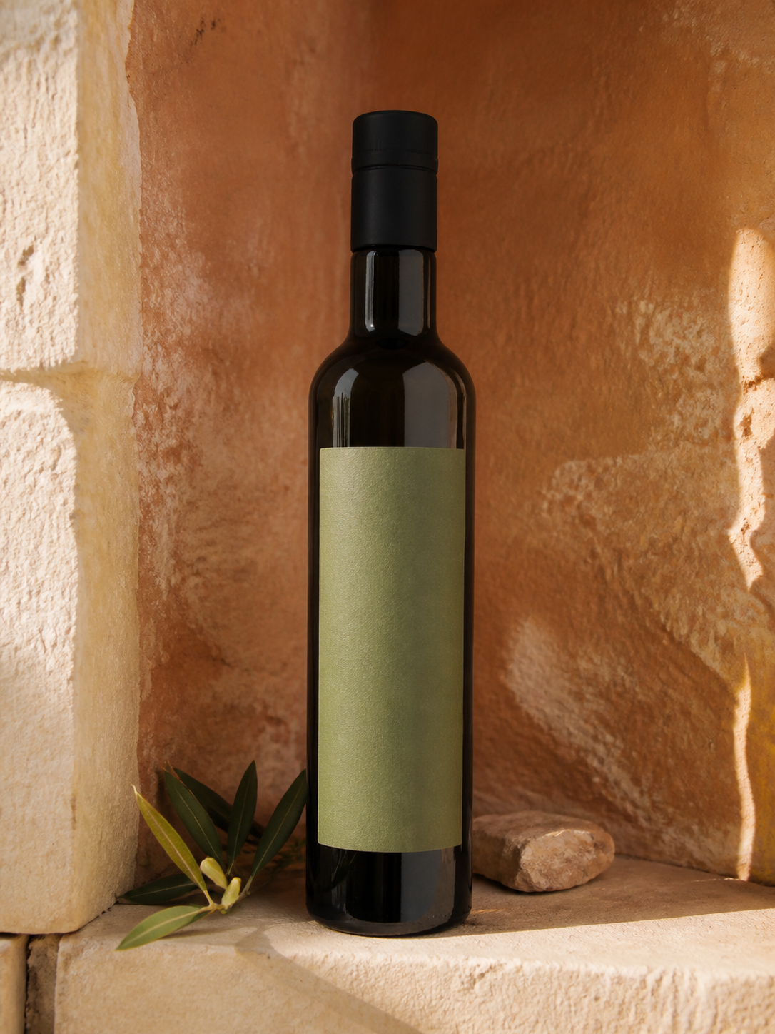 Bottiglia di olio extravergine monocultivar Ogliarola